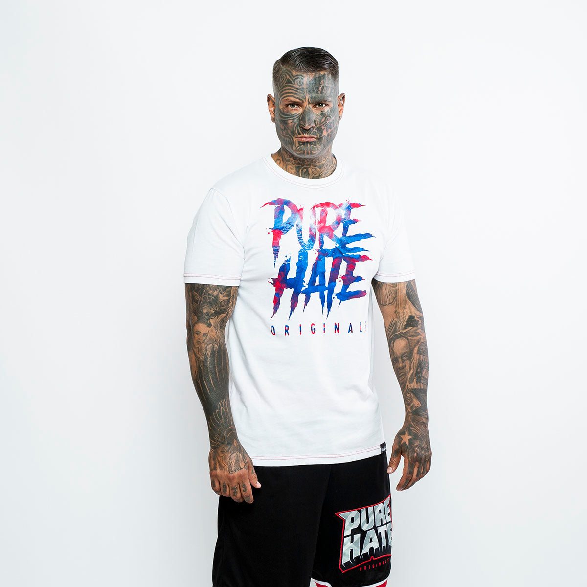 Pure Hate Water Letters white