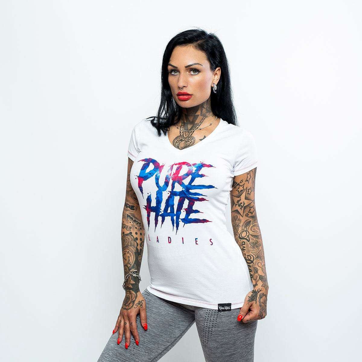 Pure Hate Ladies - Water Letters white