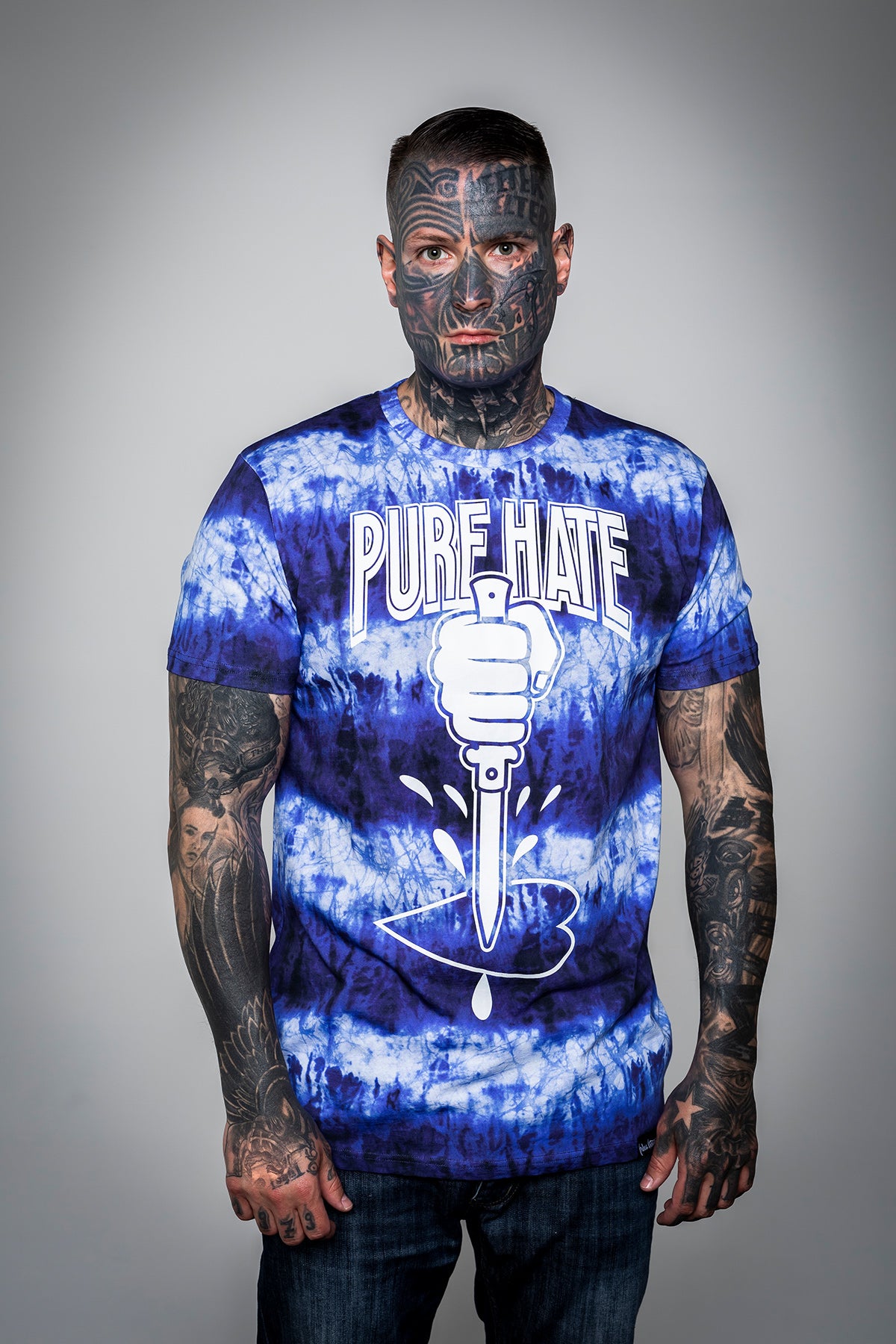 Pure Hate Fat Logo Batik Shirt