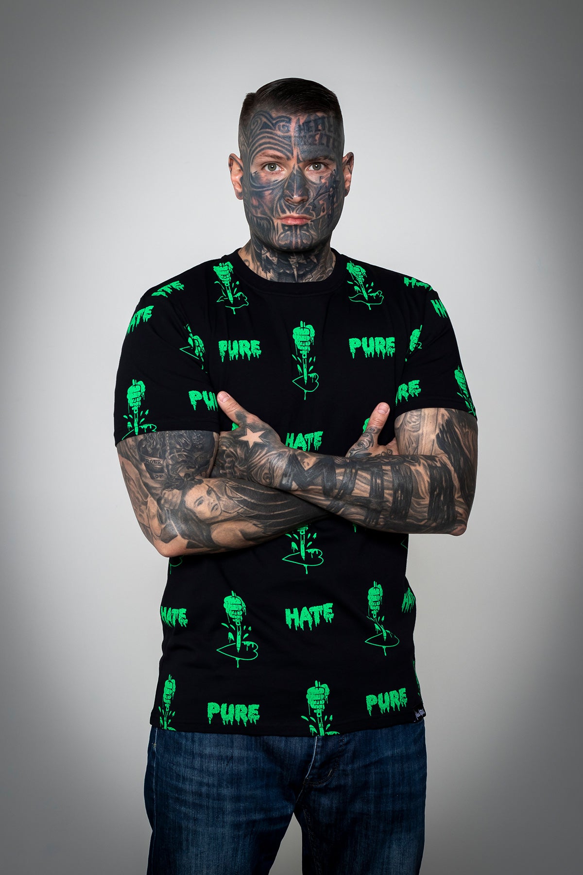 Pure Hate Slime Shirt black/green