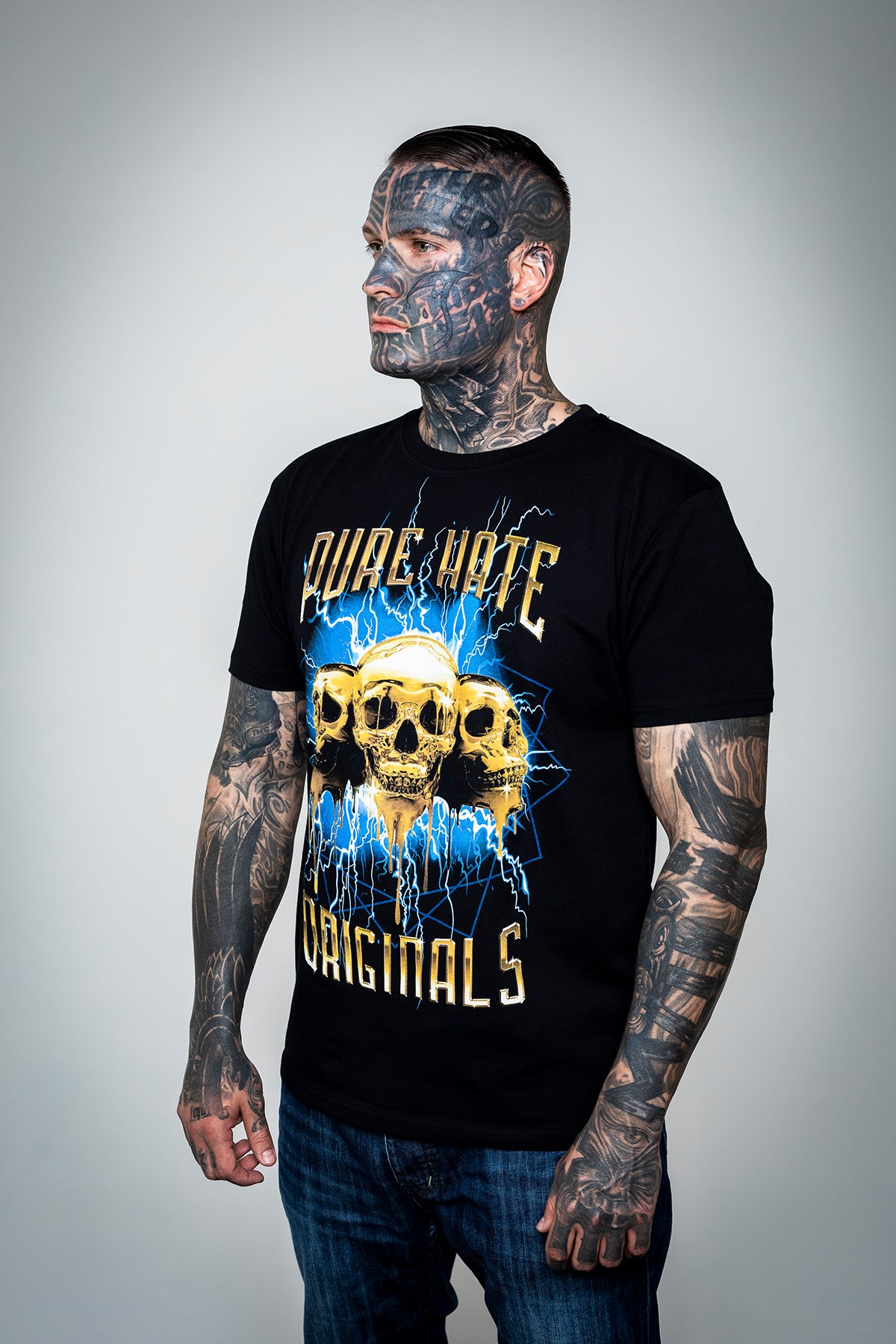 Pure Hate Memphis Skull Shirt