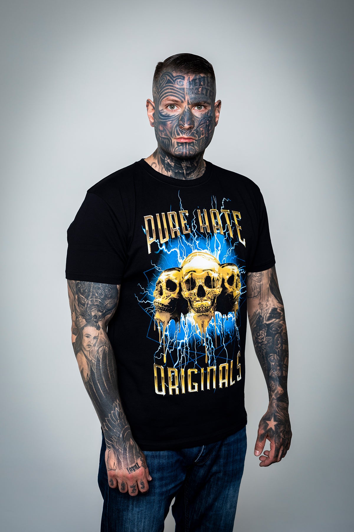 Pure Hate Memphis Skull Shirt