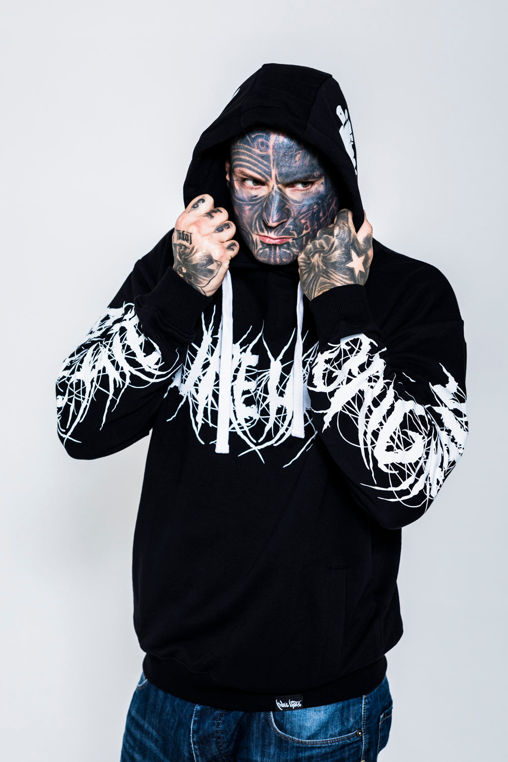 Pure Hate Evil Font Hoody